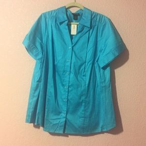 Lane Bryant Stretchy Button Down